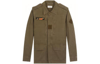 SAINT LAURENT Denim Jacket Men's Army Green