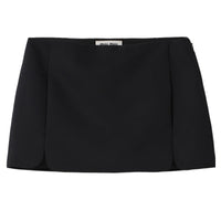 MIU MIU Grain De Poudre Miniskirt Casual Short Skirts Women's Black