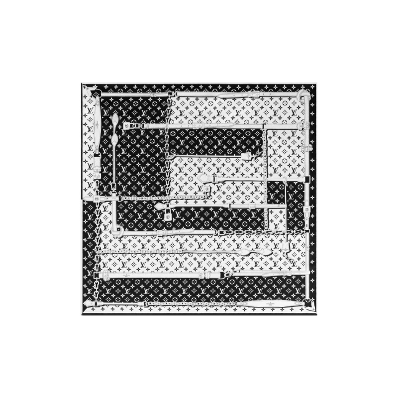 LOUIS VUITTON Silk Scarves Women's