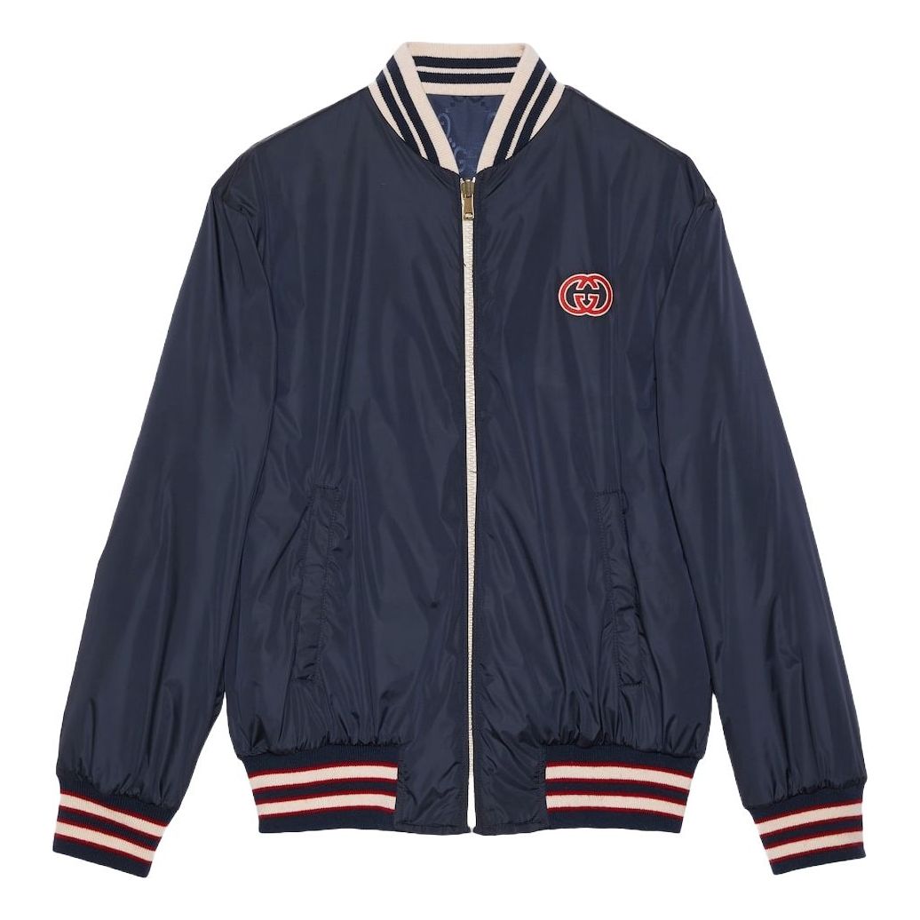 Gucci Reversible Nylon Canvas Jacket 'Dark Blue' 770283-ZAPA0-4348