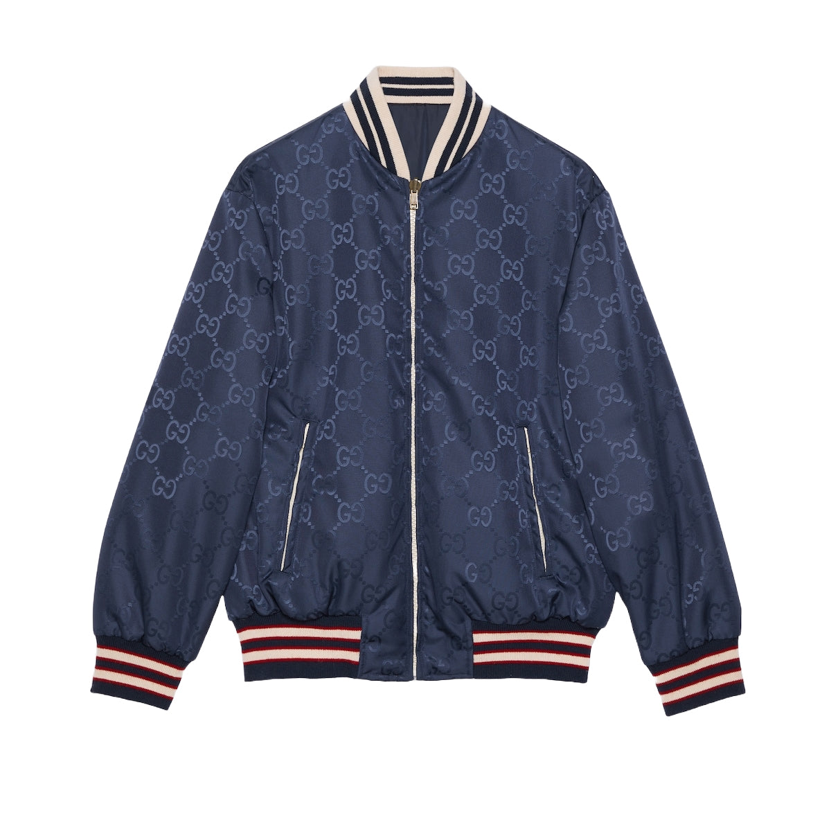 Gucci Reversible Nylon Canvas Jacket 'Dark Blue' 770283-ZAPA0-4348