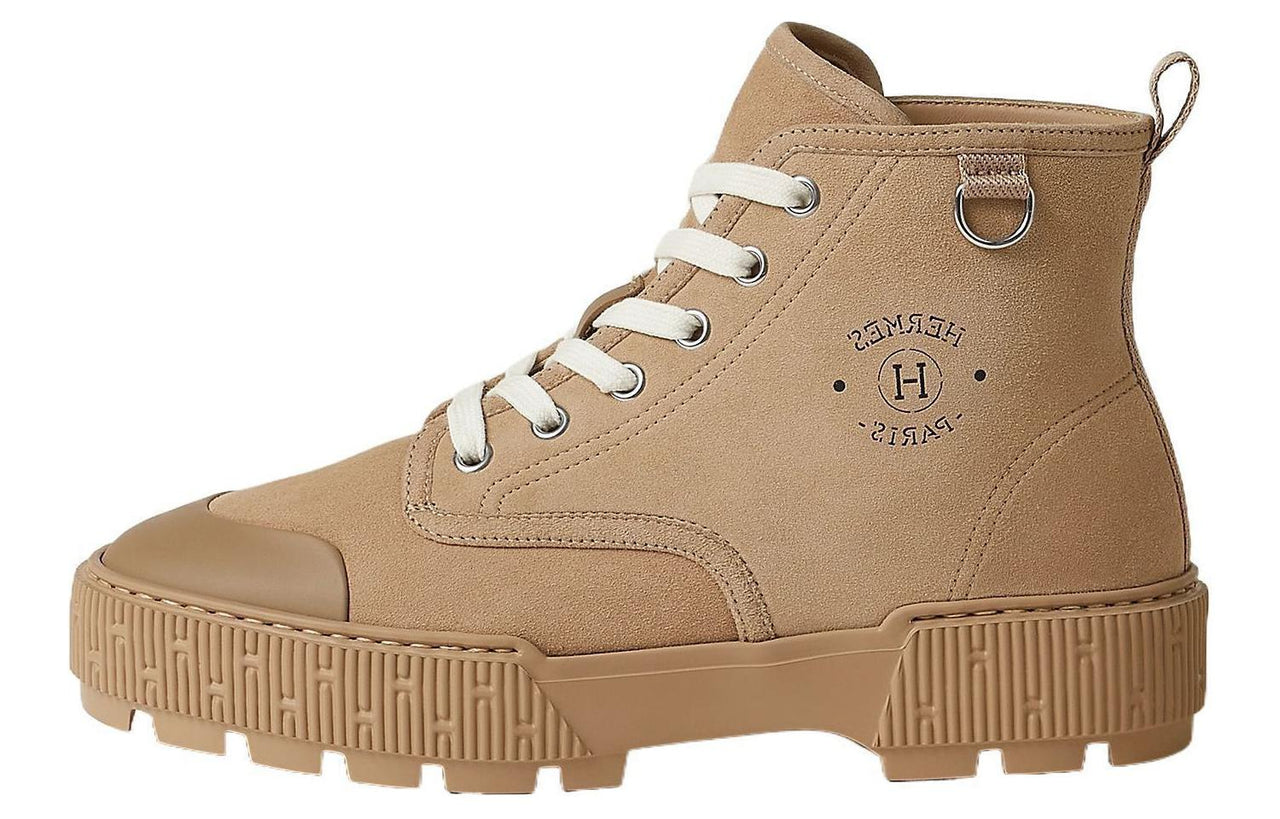HERMES Itineraire Short Martin Boot Women's Brown