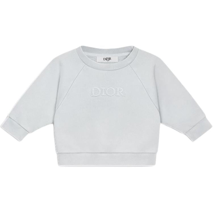 DIOR Sweatshirt Gray Blue Cotton Fleece Gray Blue Infant And Toddler