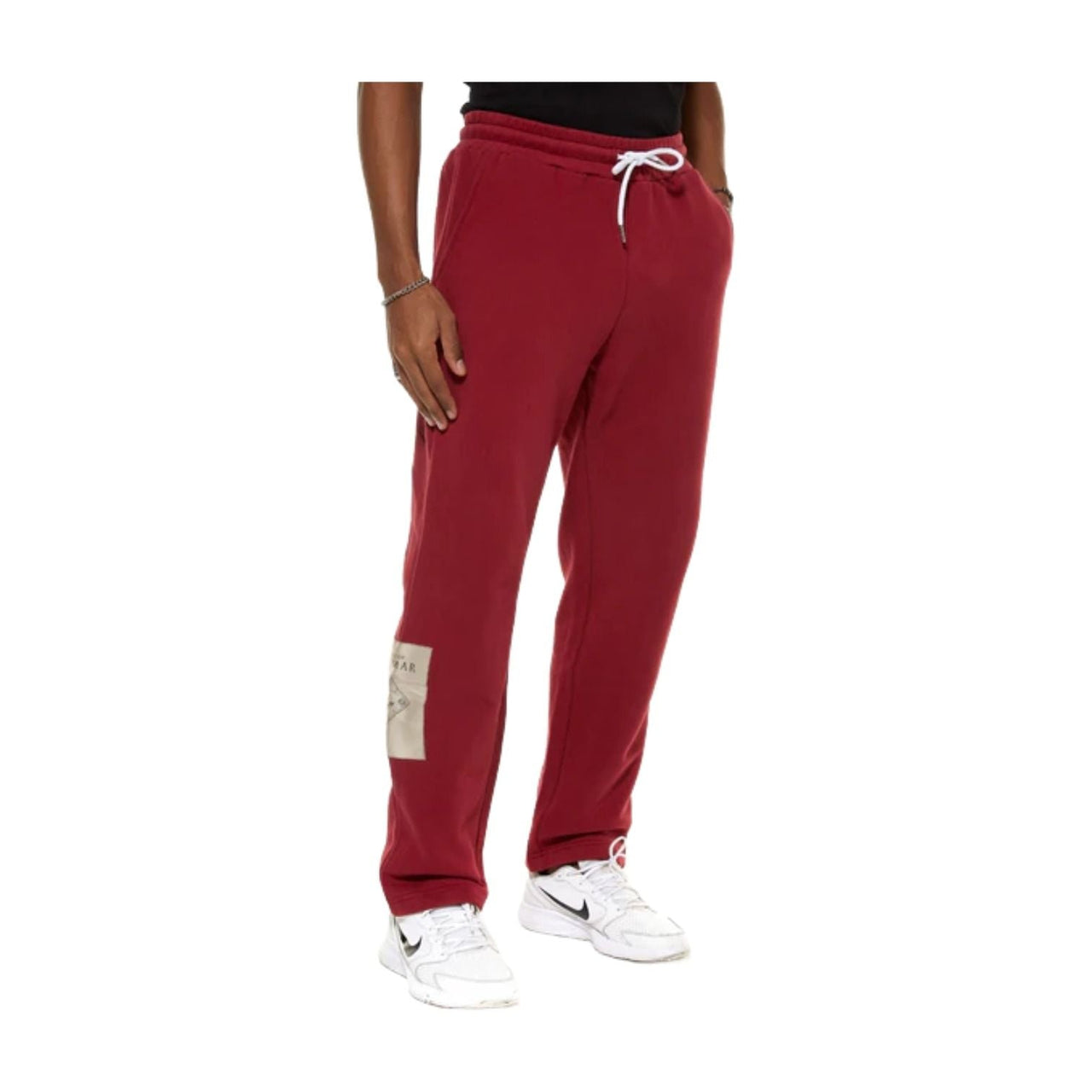 House of Cenmar Drawstring-Fastening Waist Trousers 'Deep Red' HOC-BSP