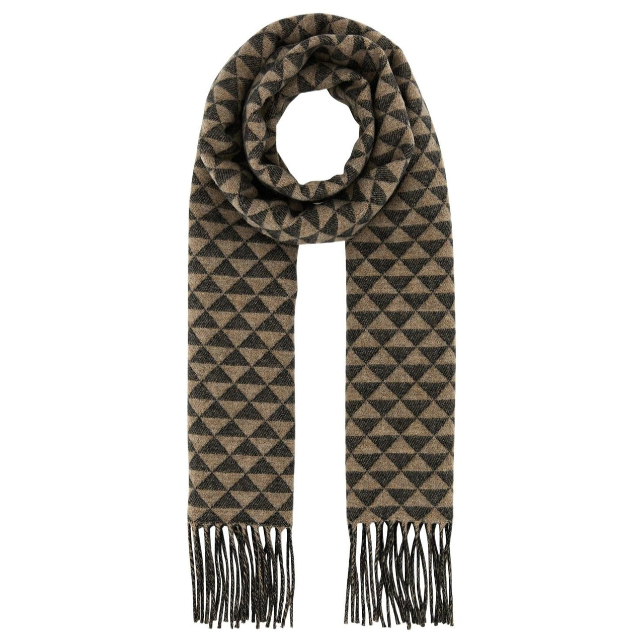 PRADA Fringe Detailed Scarf