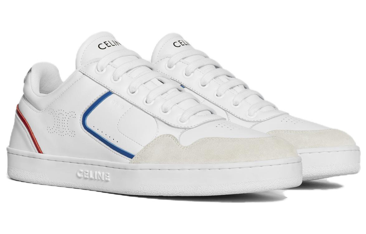 CELINE Low Top Skateboard Shoes Women's White