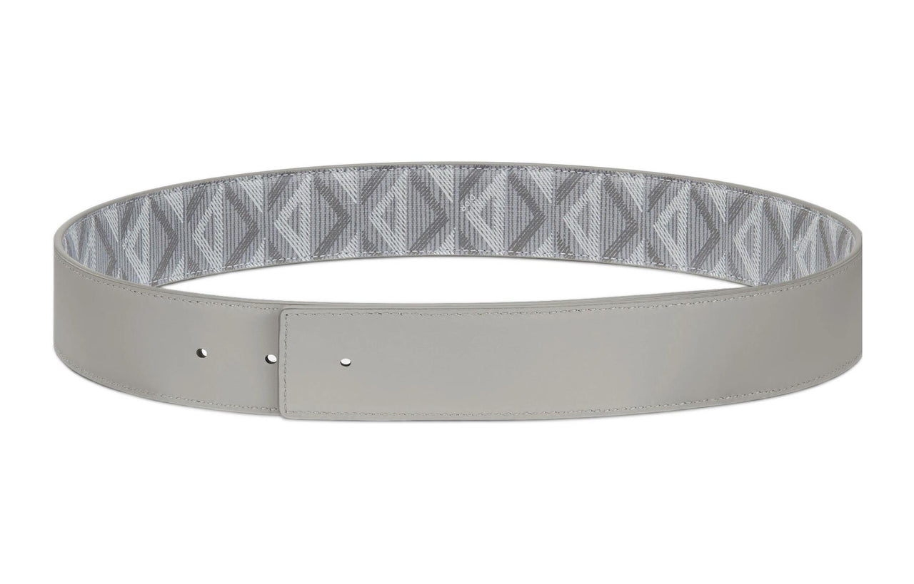 DIOR CD Diamond Leather Belts Men Gray