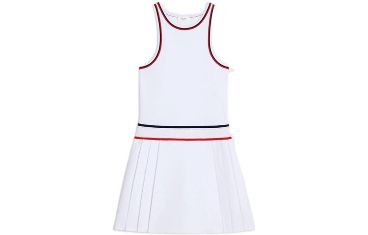 CELINE Athletic Pleated Shirt Dress