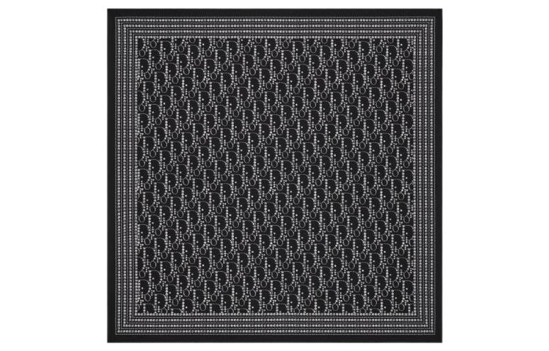 DIOR Silk Scarves Men Blue