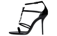 SAINT LAURENT One-Strap Sandals 10cm Women's Black