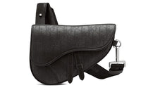 DIOR Saddle Cow Leather Saddle Bag Shoulder Bag Fanny Pack Sling Bag Crossbody Bag Mini Men's Black