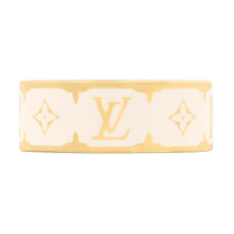 LOUIS VUITTON Enamel Rings Women's White