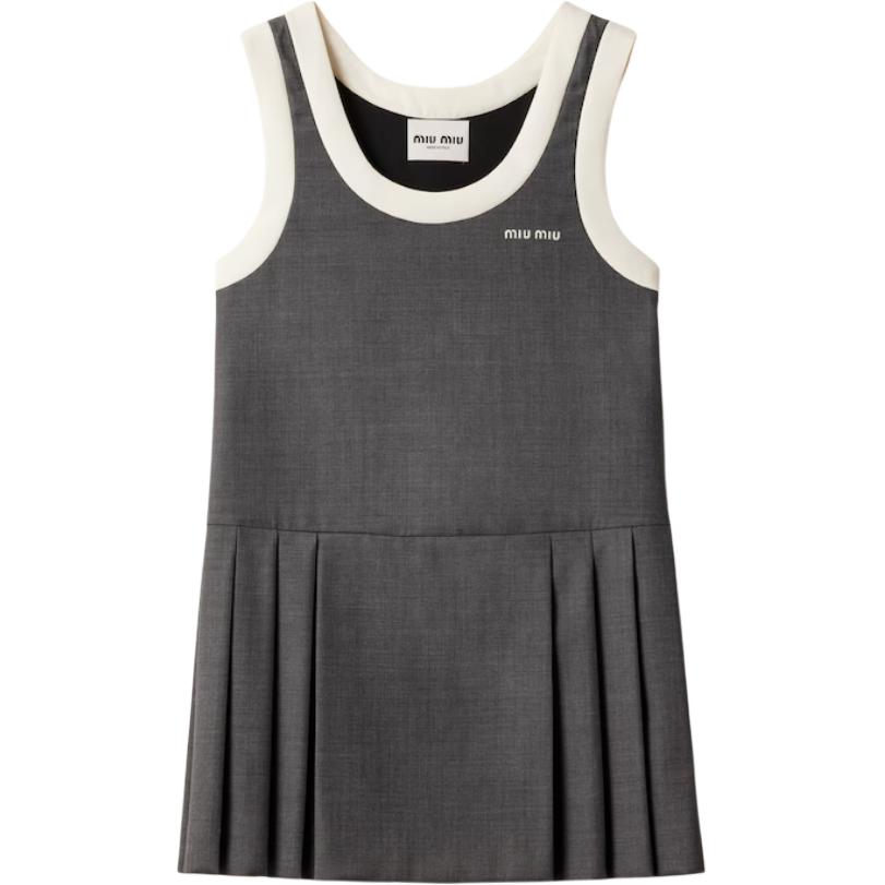 MIU MIU Grisaille Mini Dress