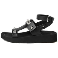 HERMES Intuition Strap Sandals Women's Black