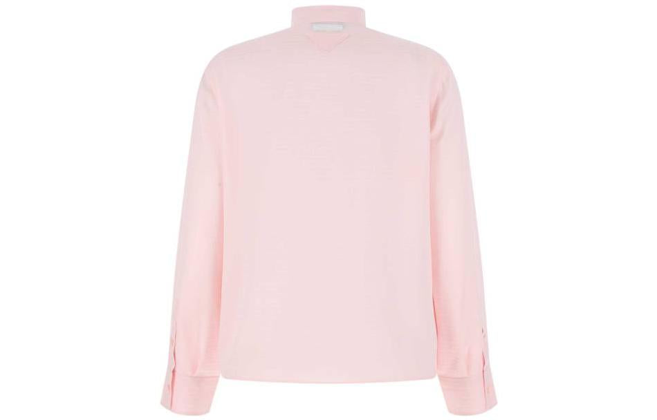 PRADA Buttoned Tie Long-Sleeved Shirt
