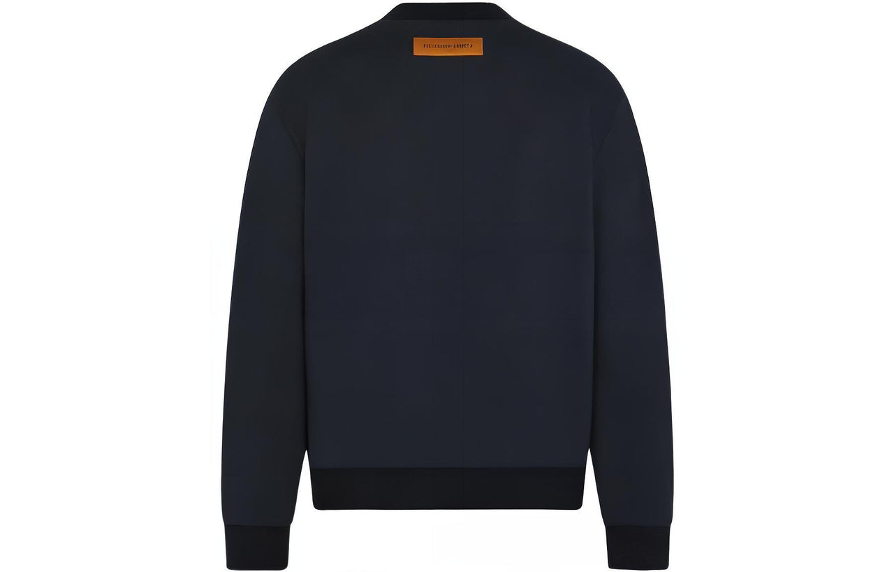 LOUIS VUITTON Lv Stitch Print Embroidered Sweatshirt