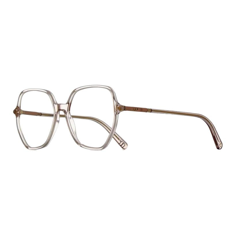 DIOR Crystal Square Eyeglass Frames Unisex Pink