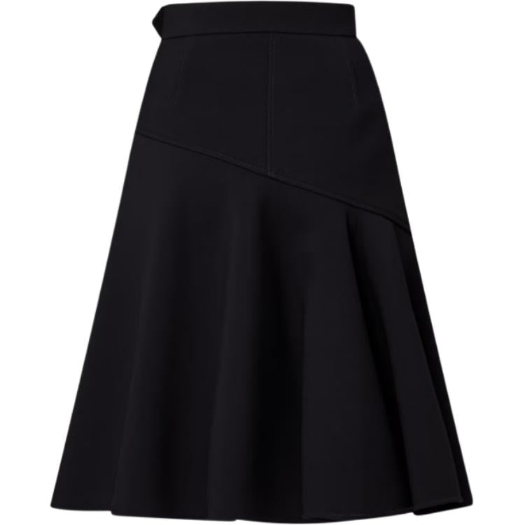 LOUIS VUITTON Asymmetrical Flare Midi Skirt