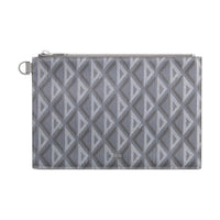 DIOR Cotton Canvas Wallet Men Gray