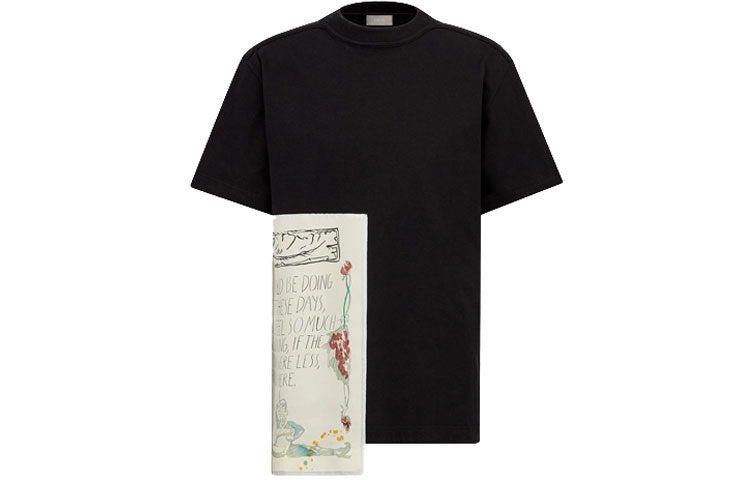 DIOR X Raymond Pettibon Floral Patch T Shirt