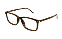SAINT LAURENT Acetate Irregular Shape Eyeglass Frames Men's Tortoiseshell