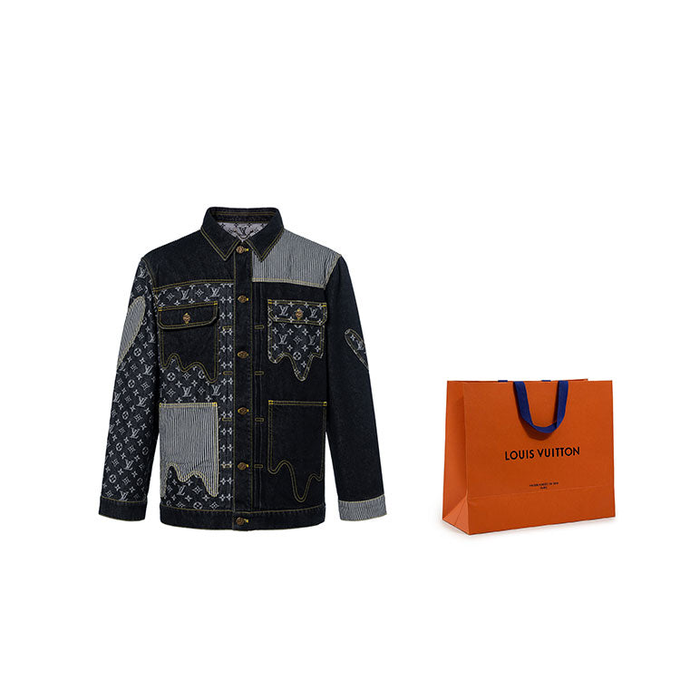 LOUIS VUITTON X Nigo Monogram Crazy Denim Workwear Jacket