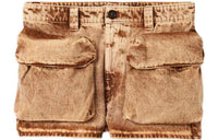 MIU MIU Denim Shorts Women's Light Brown