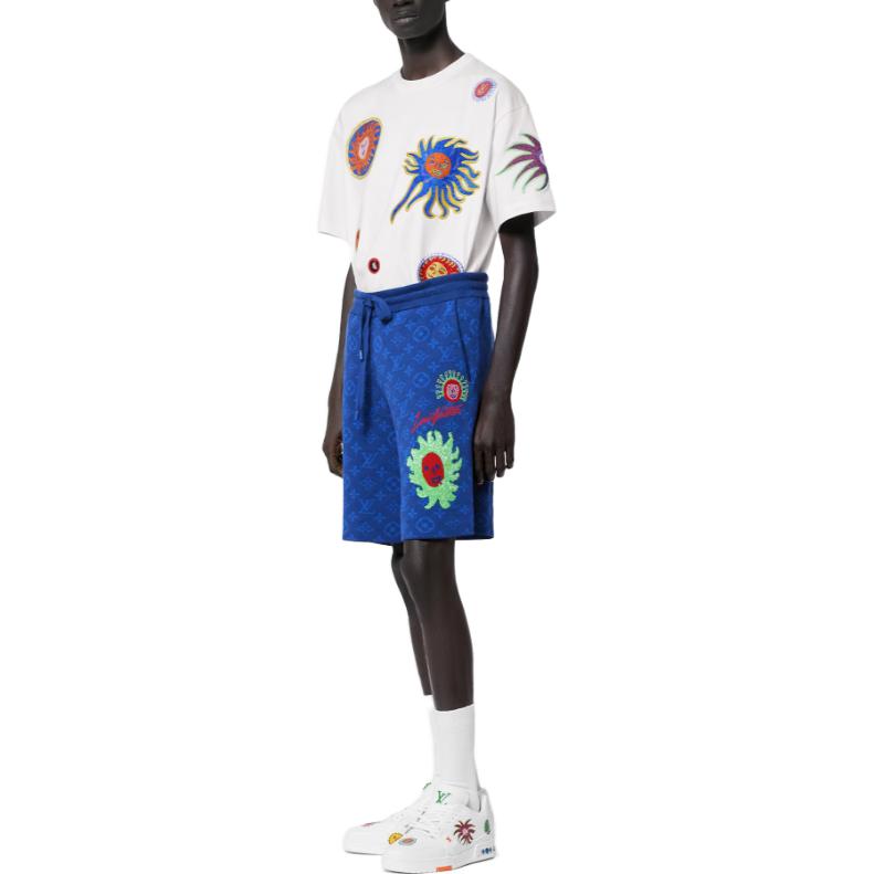 LOUIS VUITTON Louis Vuitton X Yayoi Kusama SS23 Casual Shorts Men's Blue