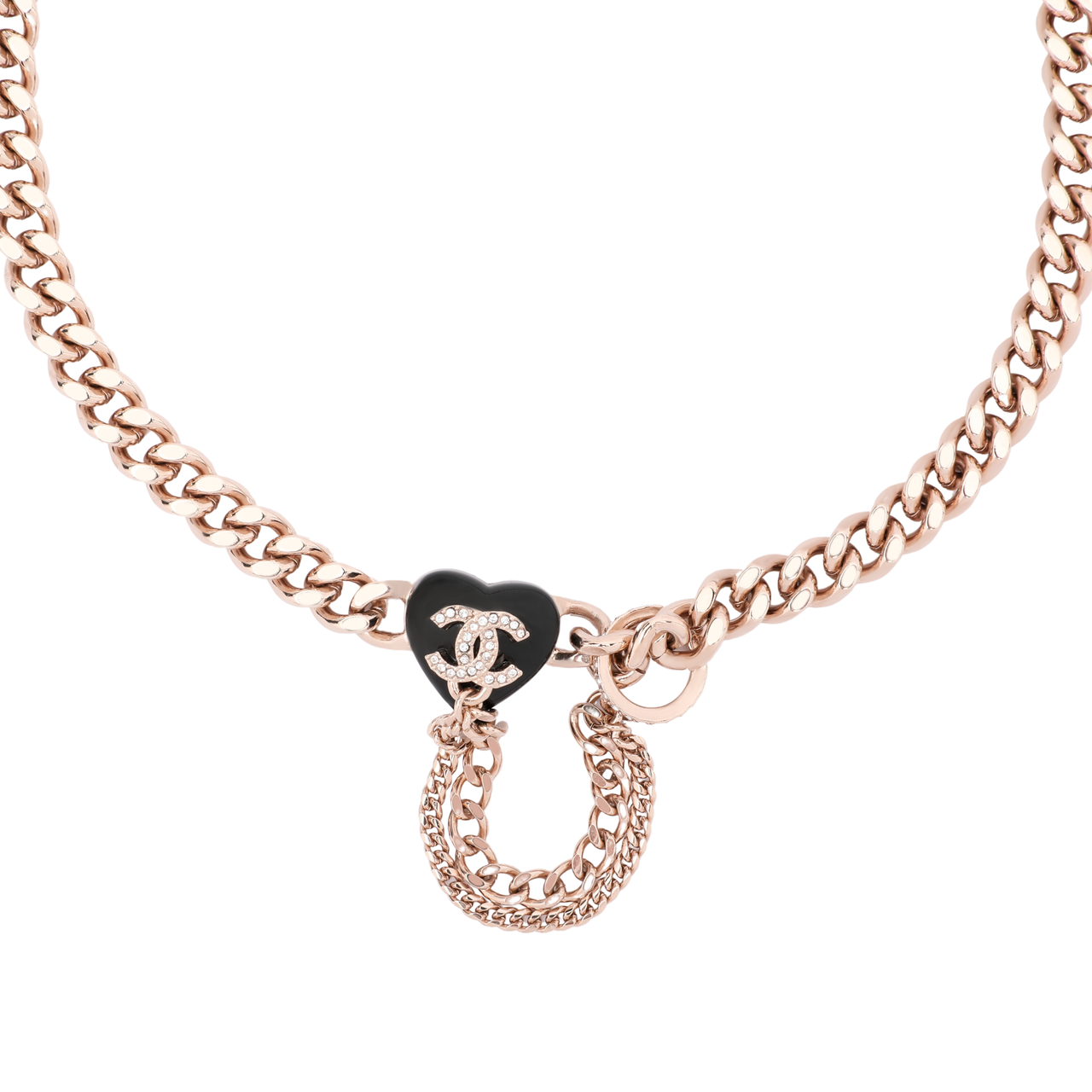 CHANEL Necklaces Women's Gold