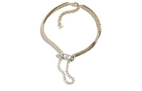 CHANEL Necklaces Women's Gold