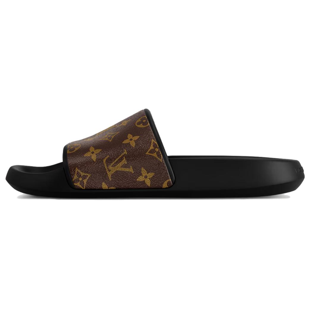 LOUIS VUITTON Waterfront Quick Dry Slide Slippers Men's Brown