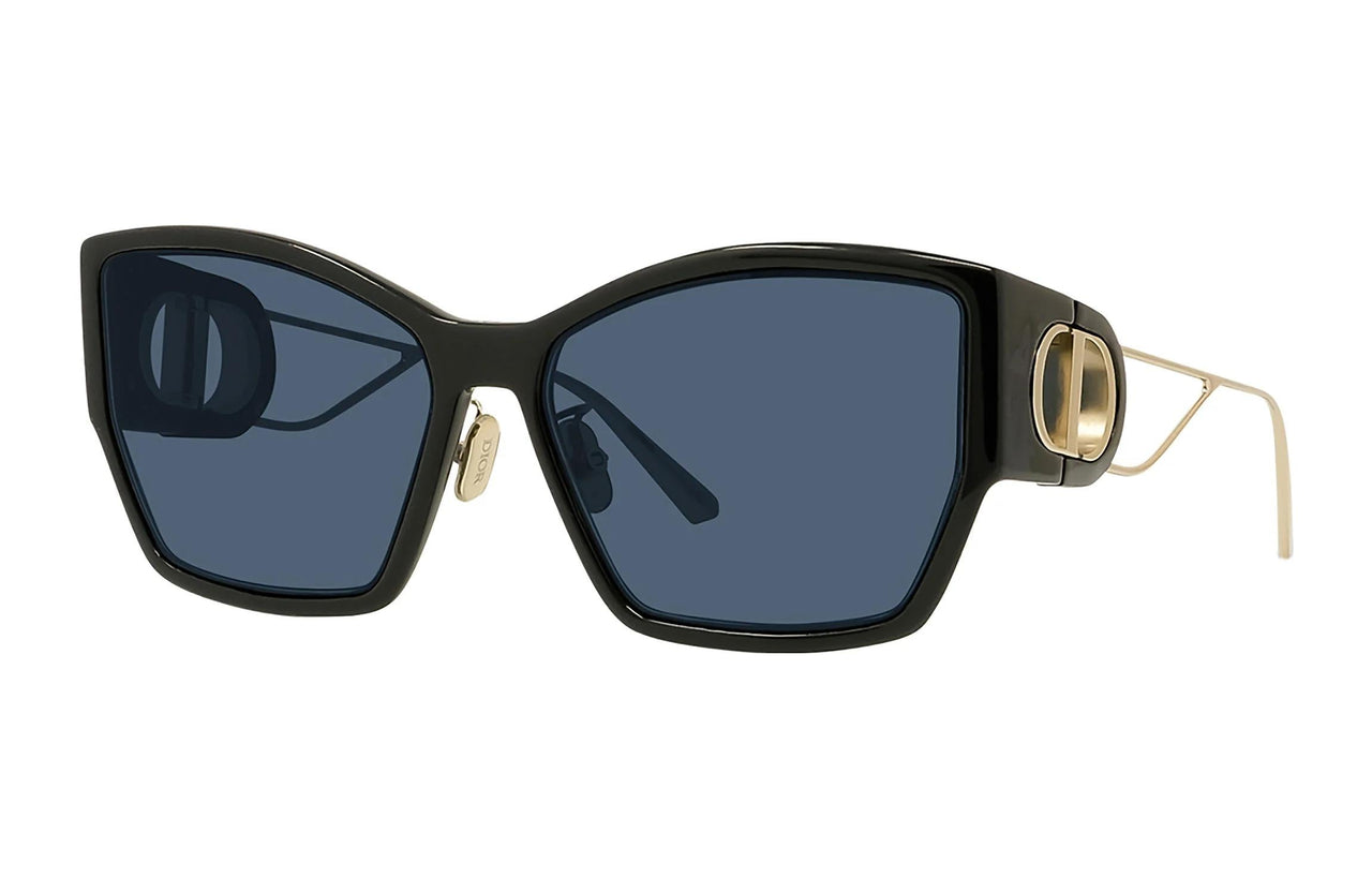 DIOR Acetyl Irregular Shape Sunglasses Unisex Black