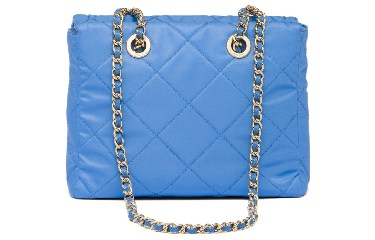 PRADA Fabric Parachute Bag Crossbody Bag Shoulder Bag Women's Light Purple Light Blue