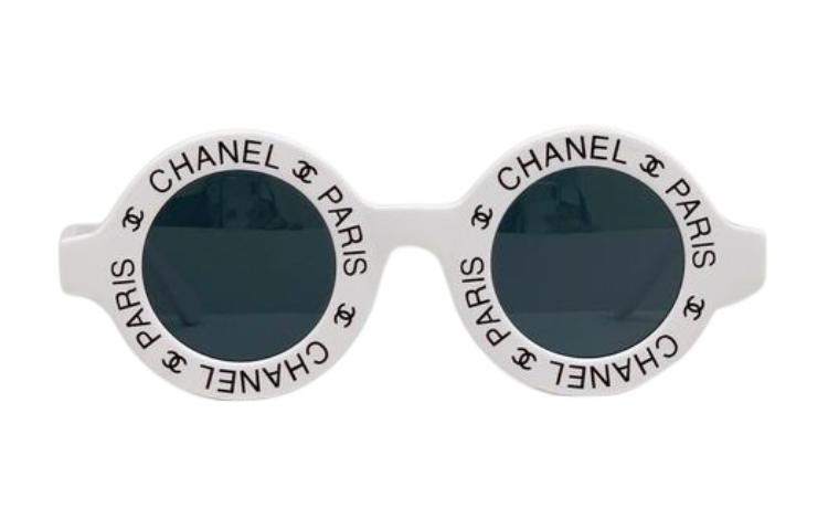 CHANEL 1993 Logo print Round fame Sunglasses