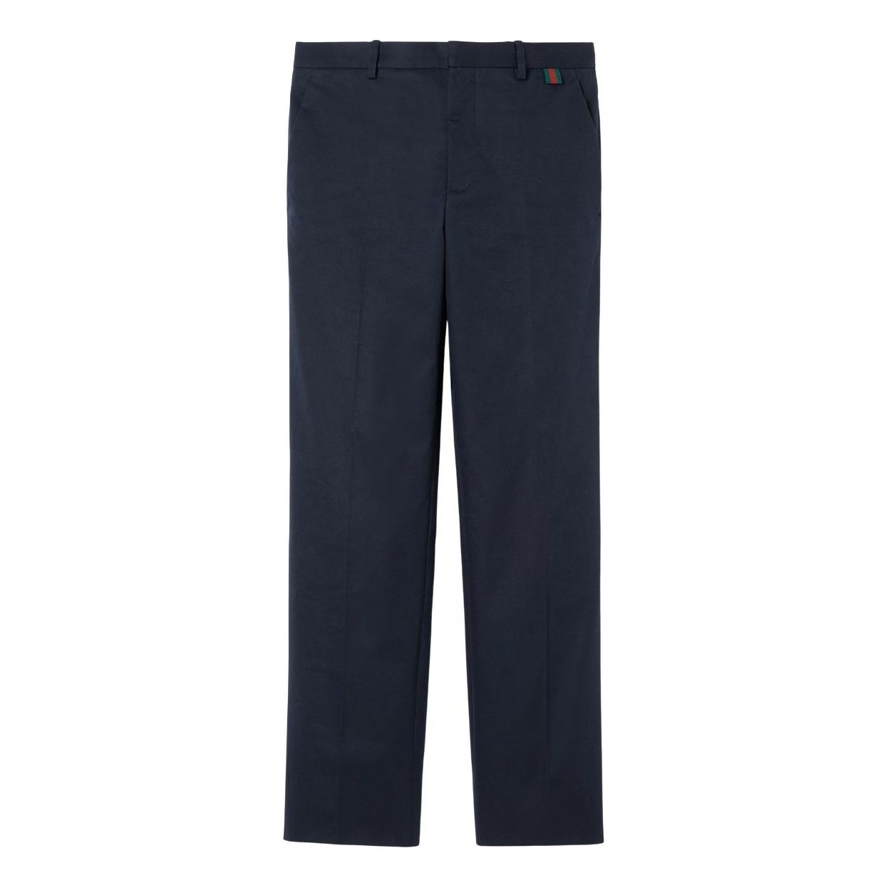 Gucci Double Cotton Twill Pants 'Web Dark Blue' 790516-ZAQH5-4440
