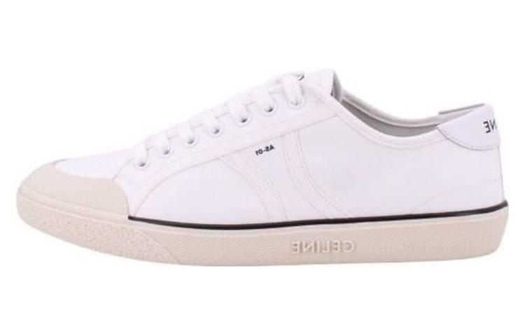 CELINE Low Top Skateboard Shoes Men's White