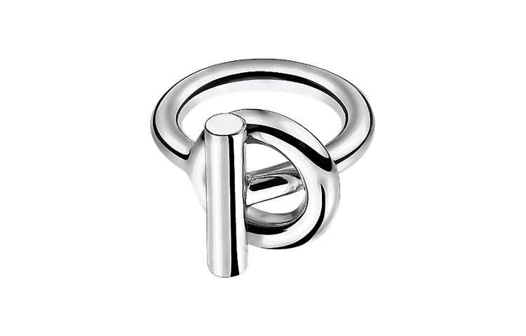 HERMES Rings Unisex Silver