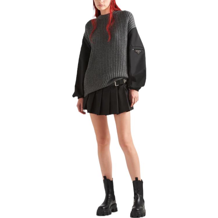 PRADA FW22 Sweater Women's Slate Gray