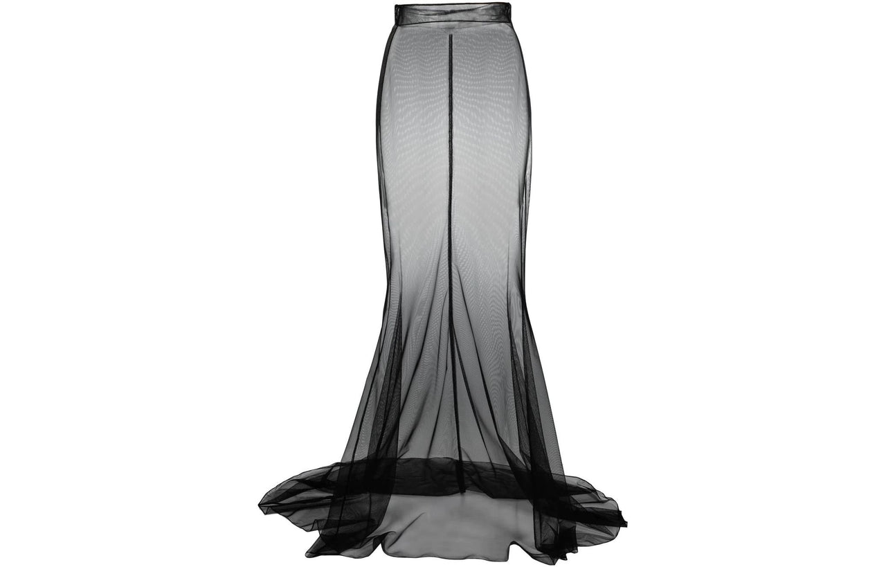 SAINT LAURENT Sheer High Waisted Skirt