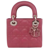 DIOR Lady Dior Sheepskin Lady Dior Bag Shoulder Bag, Crossbody Bag, Handbag Mini Women's Hibiscus Pink
