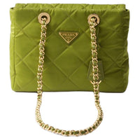 PRADA Re Edition Fabric Tote Bag, Shopping Bag, Crossbody Bag, Shoulder Bag Women's Ivy Green
