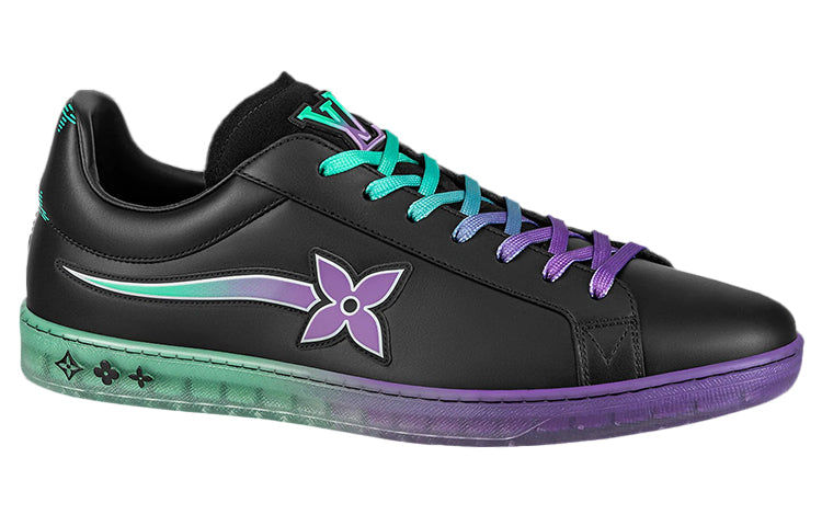 LOUIS VUITTON Luxembourg Samothrace Trainers 'Black Purple Teal'