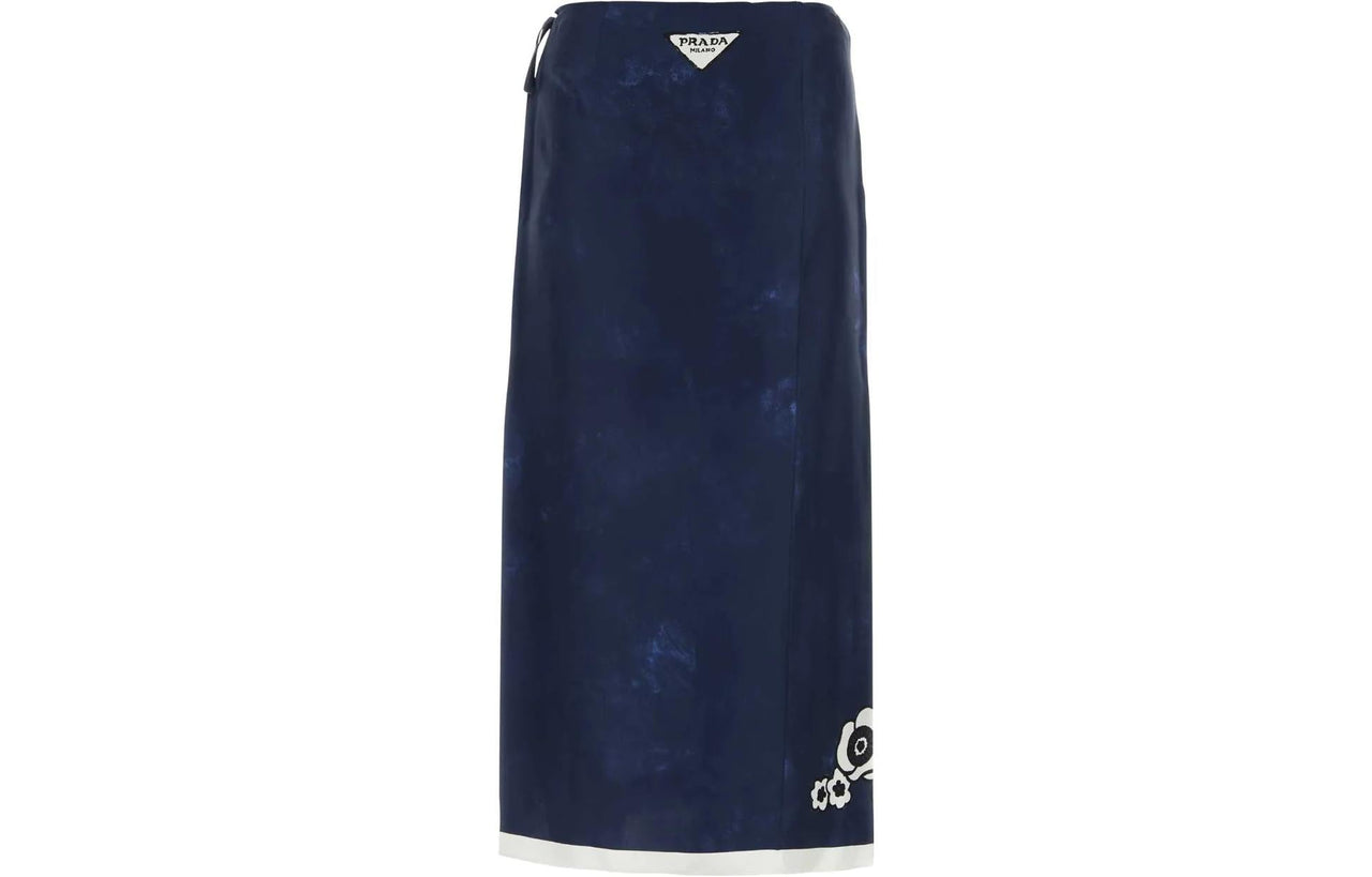 PRADA Casual Long Skirts Women's Blue