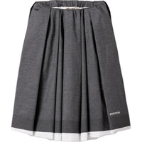 MIU MIU FW24 Casual Long Skirt Women's Slate Gray White