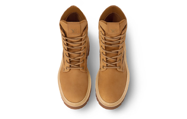 LOUIS VUITTON Ranger Ankle Boots Men's Brown