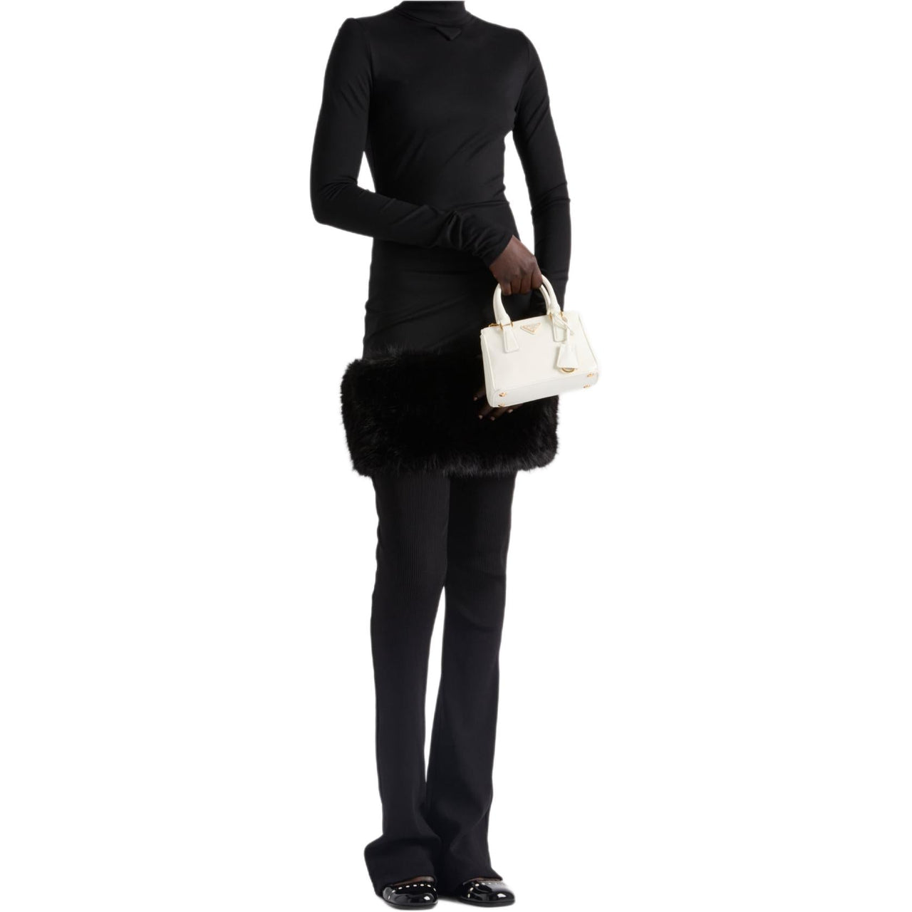 PRADA Long Sleeved Stretched Jersey Dress