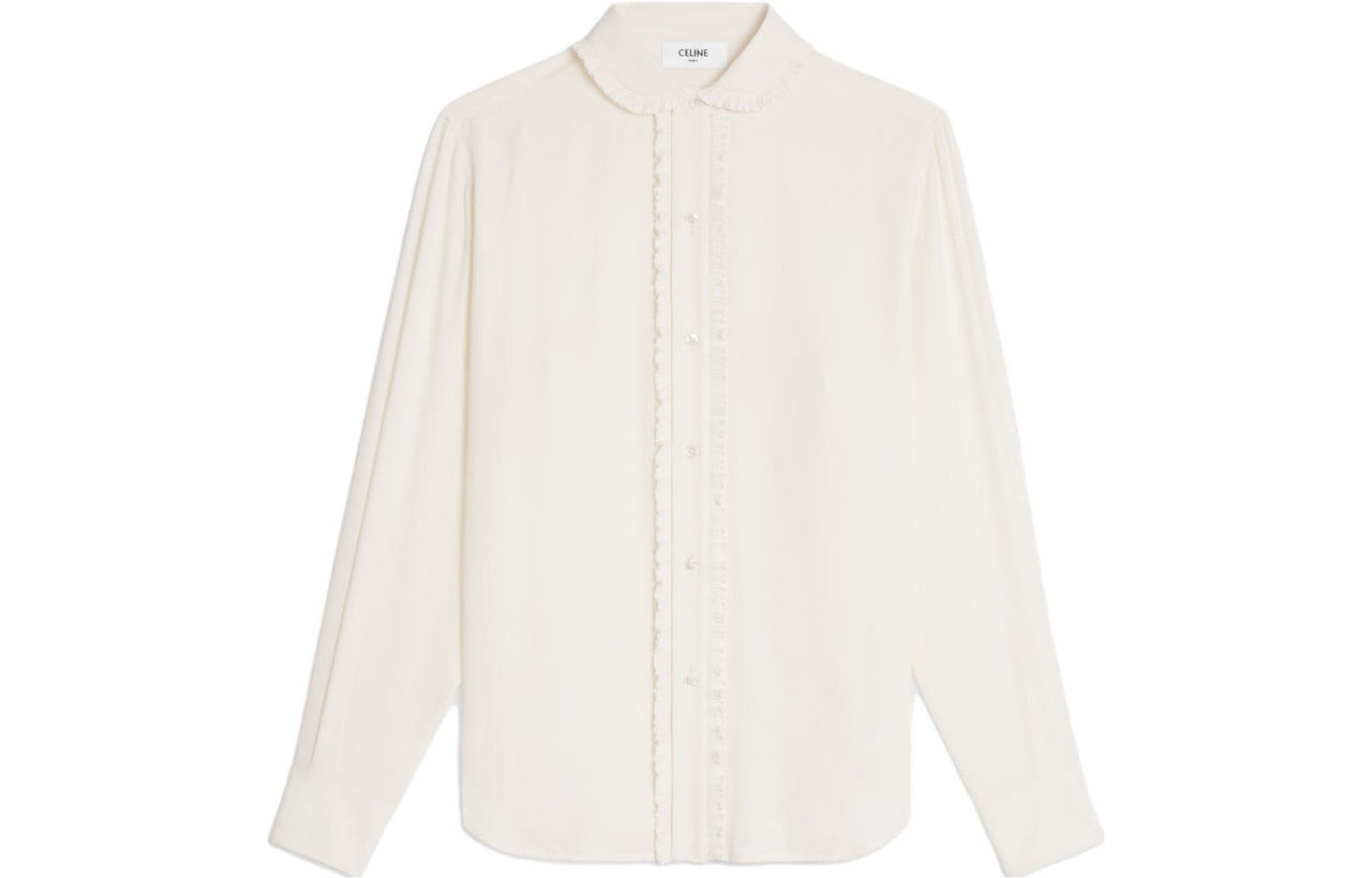 CELINE Ruffle Detailed Buttoned Shirt