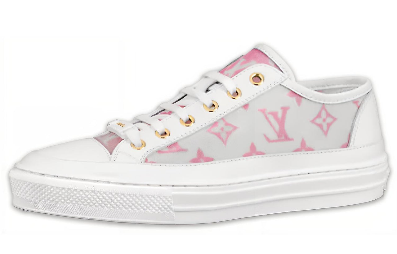 LOUIS VUITTON Stellar Sneakers 'White Grey Pink' Women's
