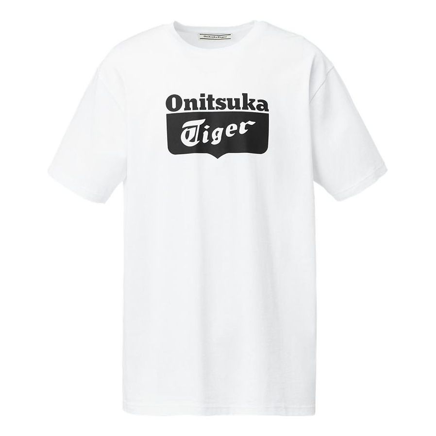 Onitsuka Tiger Logo T-Shirt 'White Black' 2183B173-101