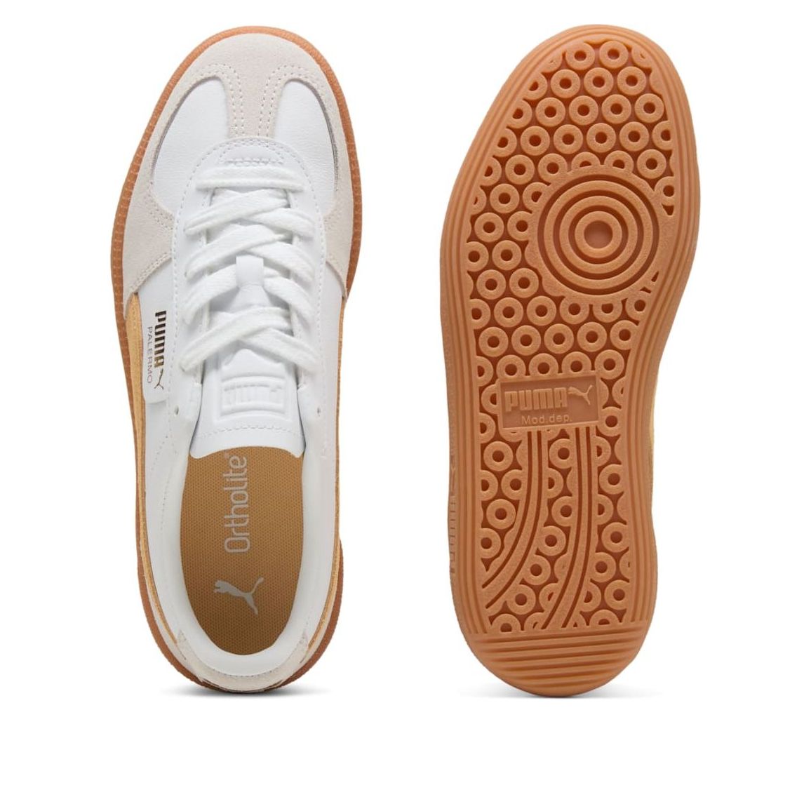 PUMA Palermo Leather 'PUMA White Almost Apricot' 396464-19